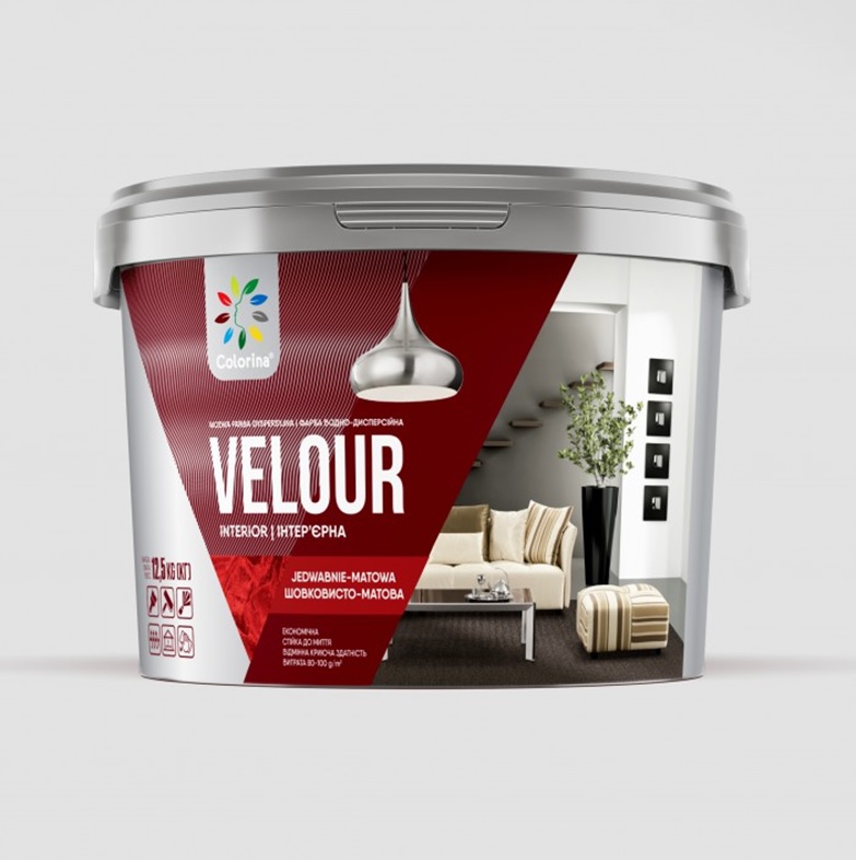 Фарба водоемульсійна COLORINA, білий мат, 3кг